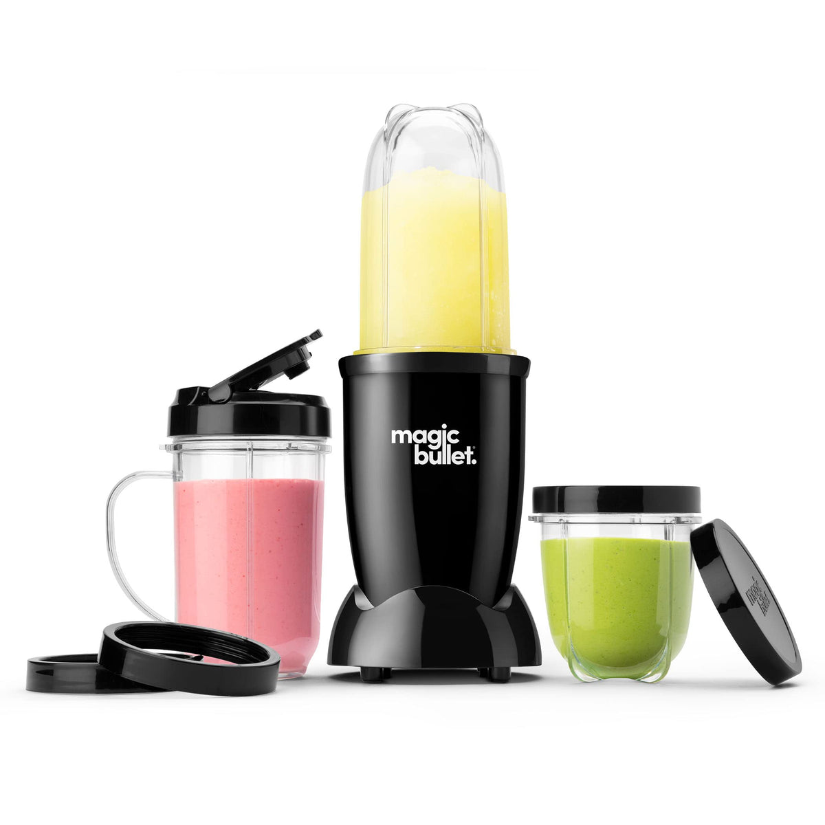 magic bullet Personal Blender for Shakes, Smoothies, Food Prep, and Frozen Blending, 22 Ounces, 250 Watt, Silver, MBR-1101
