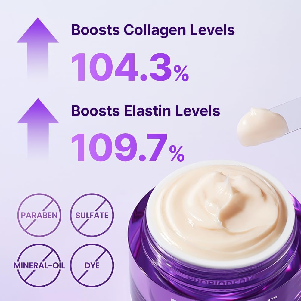 [Cardi B's Pick] BIO HEAL BOH Probioderm 3D Lifting Cream 1.69 fl oz - Advanced Korean Facial Night Cream with 17-Peptide Complex & Probioderm for Face & Neck, Butter-Rich Texture for Perfect Slugging