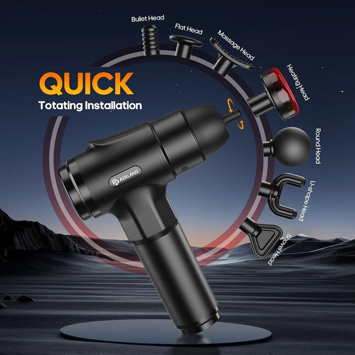 Massage Gun with Heat Massager Deep Tissue Muscle Massager Gifts for Men