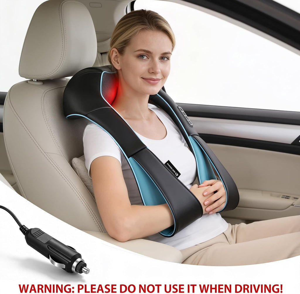 Mo Cuishle Women Men Gifts, Shiatsu Back Shoulder & Neck Massager with Heat