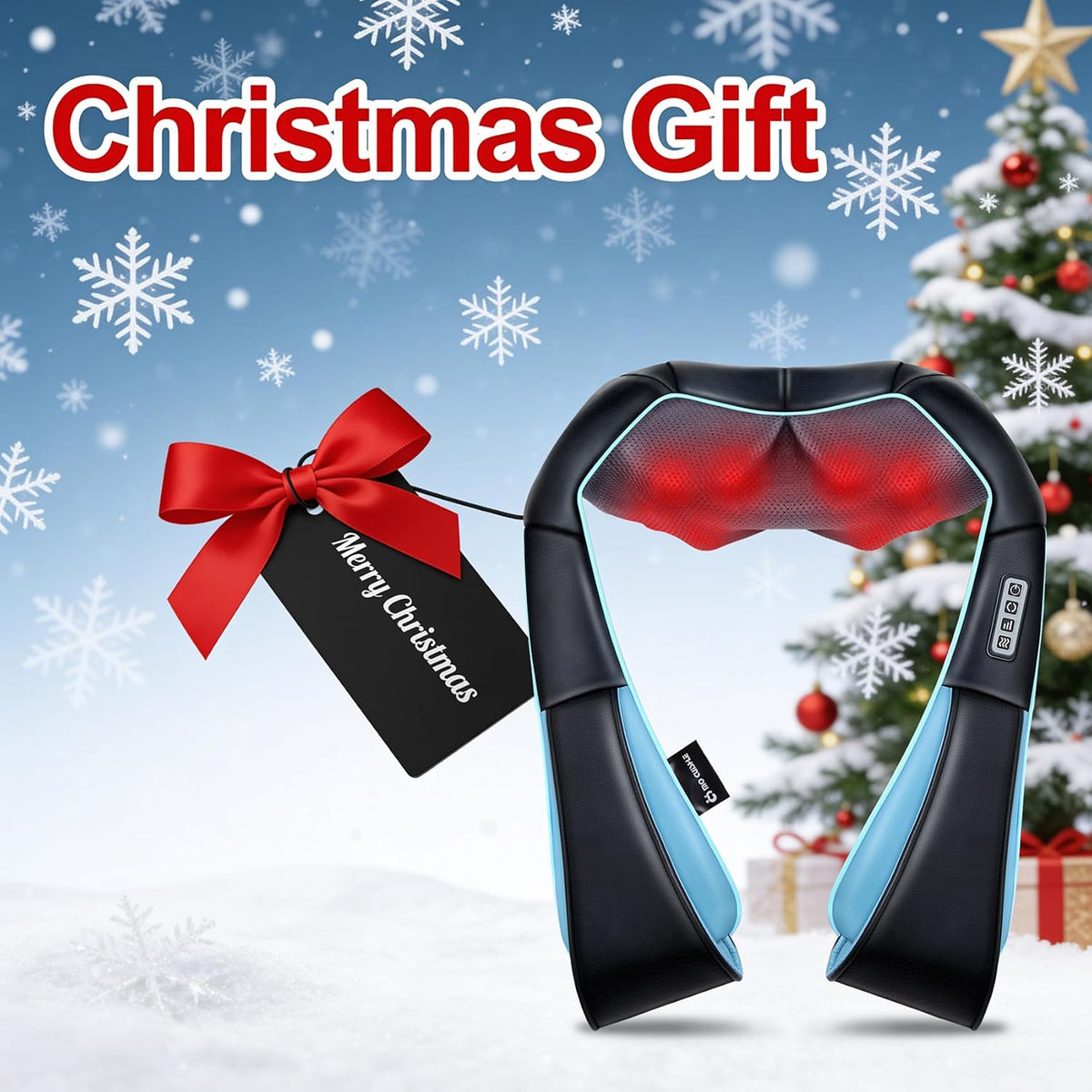 Mo Cuishle Women Men Gifts, Shiatsu Back Shoulder & Neck Massager with Heat