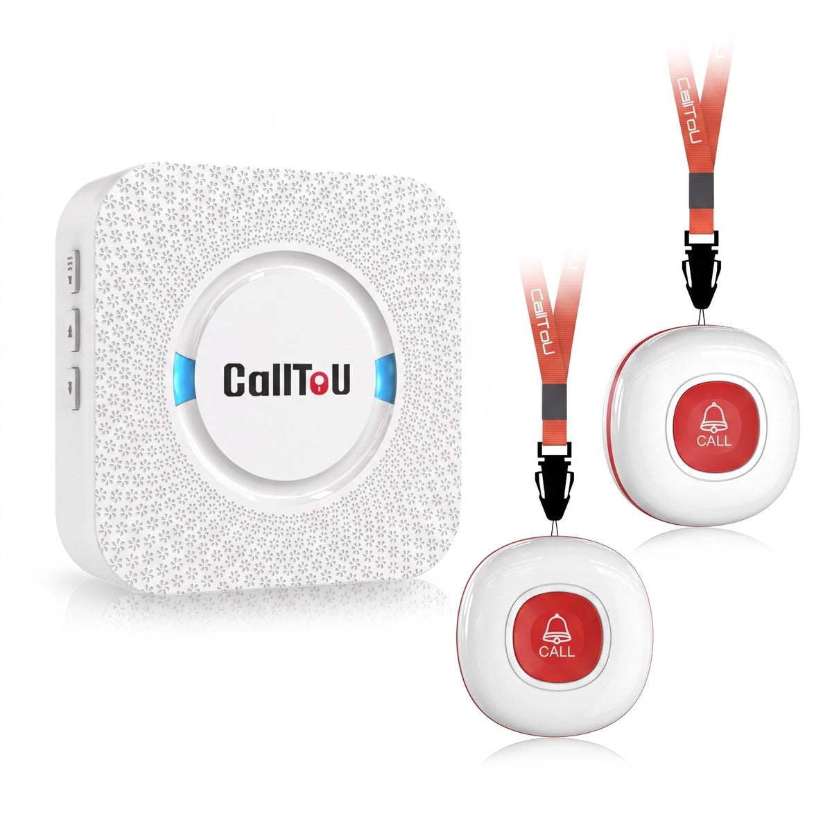 CallToU Caregiver Pager with 2 Wireless Call Button for Elderly at Home
