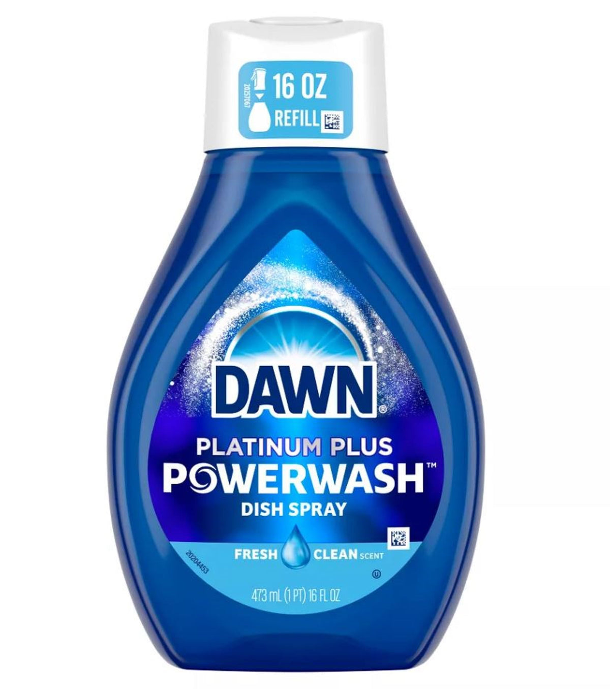 Dawn Powerwash Spray, Dish Soap, Dishwashing Liquid, Fresh, 1 Starter Kit + 3 Refills, 4x16 Fl Oz