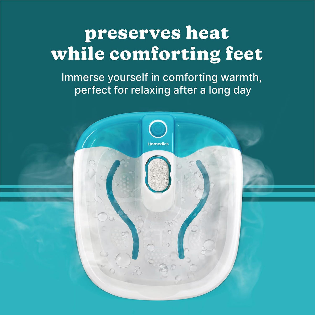 Homedics Bubble Mate Foot Spa, Toe Touch Controlled Foot Bath