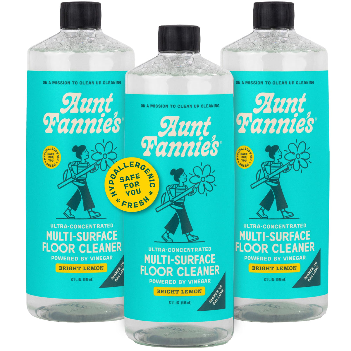 Aunt Fannie's Whole Home Cleaning Bundle, Multi-Surface, 5 Pieces