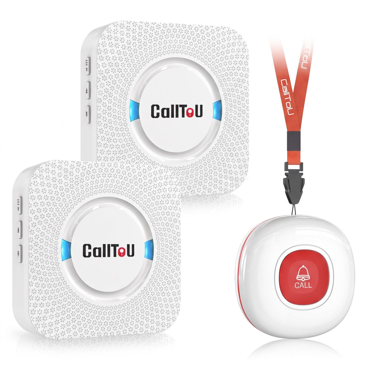 CallToU Caregiver Pager with 2 Wireless Call Button for Elderly at Home
