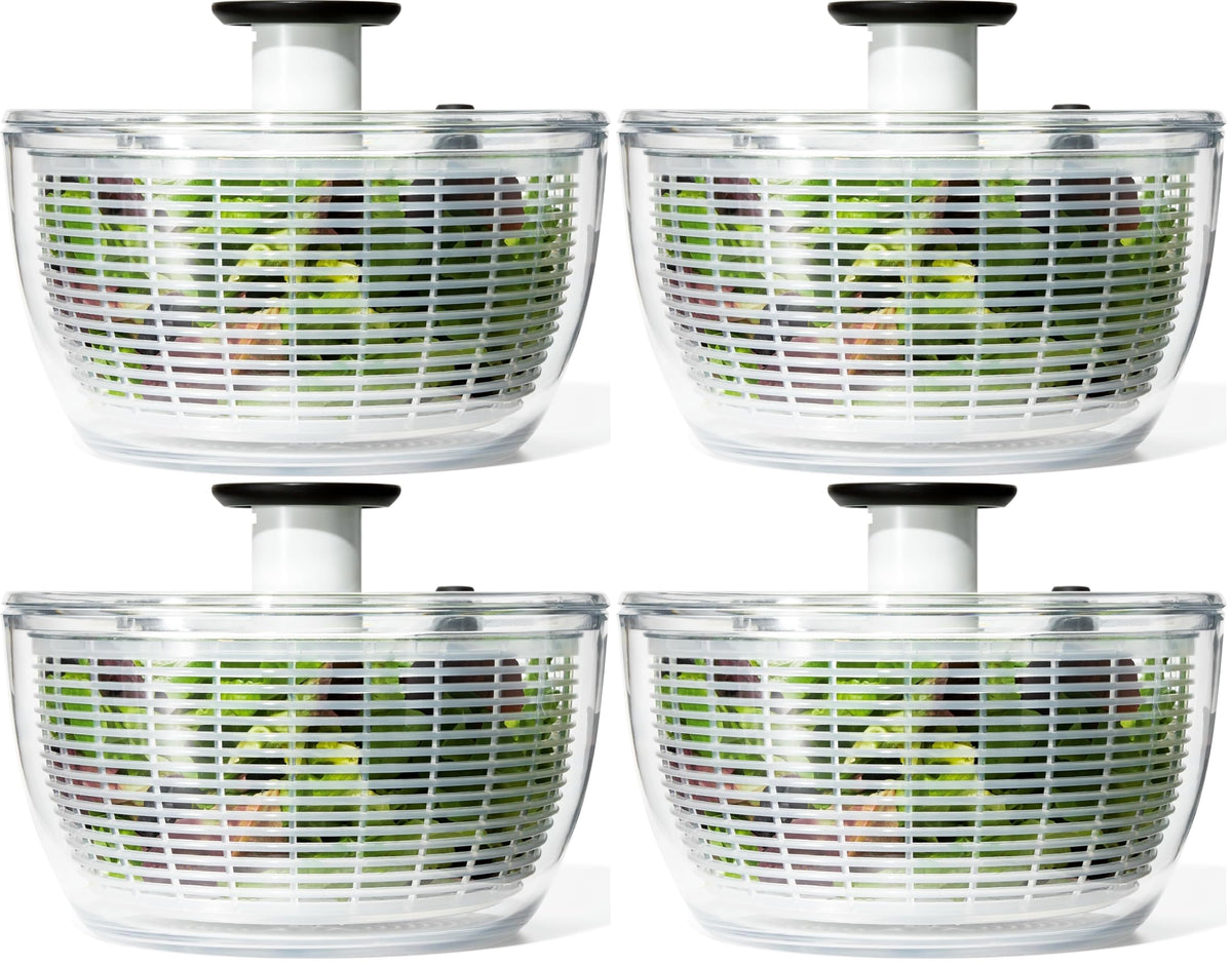 OXO Good Grips 6.22 Qt Salad Spinner, Vegetable Washer with Bowl & Strainer
