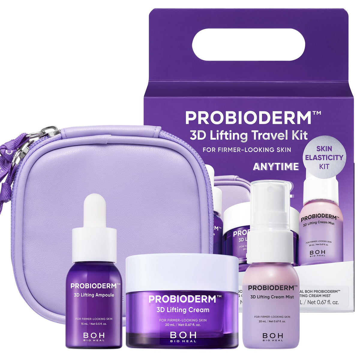 [Cardi B's Pick] BIO HEAL BOH Probioderm 3D Lifting Cream 1.69 fl oz - Advanced Korean Facial Night Cream with 17-Peptide Complex & Probioderm for Face & Neck, Butter-Rich Texture for Perfect Slugging